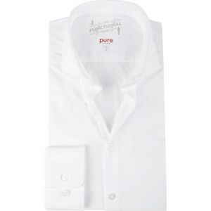 Pure - H.Tico The Functional Shirt Wit - Heren - Maat 45 - Slim-fit