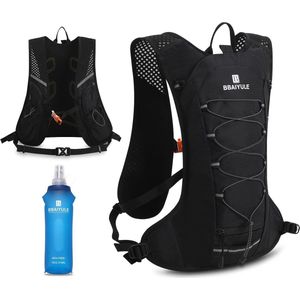 Drinkrugzak met drinkzak, 2 liter, BPA-vrij, ultralicht, fietsrugzak voor skiën, hardlopen, wandelen, fietsen, verstelbaar, rugzak met drinksysteem, hardlopen, fietsen en trailrunning,