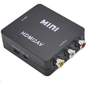 Jumada's - Converter / omvormer HDMI naar AV Tulp RCA - HDMI2AV - HDMI naar Tulp/Zwart #Kabel #GeschiktVoorAudioVideo