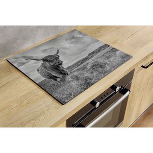 Inductiebeschermer - Wandelende Hooglander - 81x52 cm - Inductiebeschermer - Inductie Afdekplaat Kookplaat - Inductie Mat - Anti-Slip - Keuken Decoratie - Keuken Accessoires