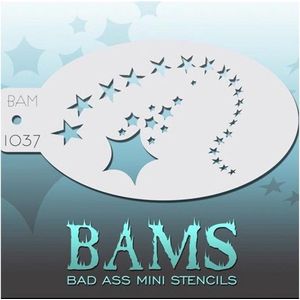 Bad Ass Mini Schmink sjabloon / Stencil Sterren