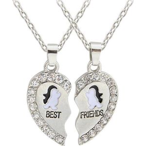 Fako Bijoux® - Vriendschapsketting - BFF Ketting - Best Friends - Pinguins