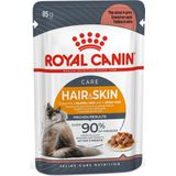 Royal Canin Hair & Skin Care - Katten natvoer - 12x85 g - In Gravy