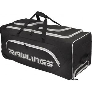 Rawlings Wheeled Honkbal of Softbal Catchers Materiaaltas - Black