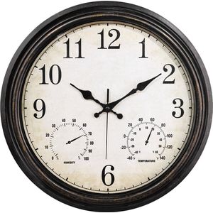 SensaHome Wandklok - Waterdicht - Buitenklok - 40cm