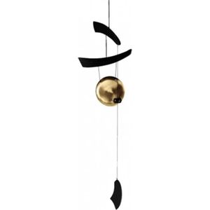 Windgong Zen - 65 cm - Metaal - Zwart en Koperkleur