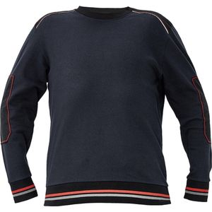 Knoxfield sweater antraciet/rood S