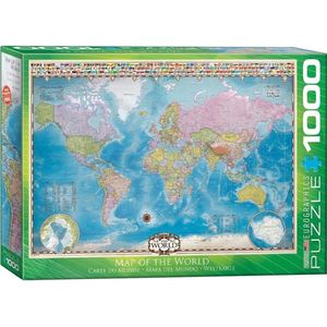 Puzzel - Map of the World (1000)