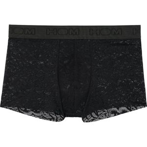 HOM temptation microfiber boxer free cut lace zwart - L