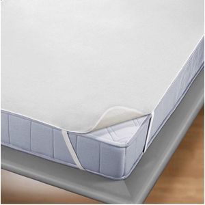 Princessmatras Beschermer Waterdicht PU-Molton -flanel-100% katoen -Plateau Model -Peuter-Junior-70x150-cm Wit