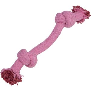 Jack and Vanilla Kalanga - Hondenspeelgoed - speeltouw - Honden flostouw - roze - 26 cm