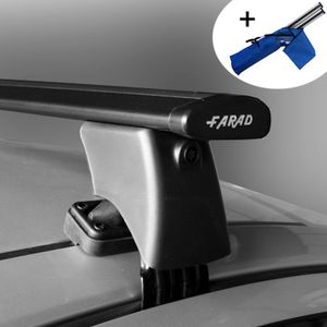 Dakdragers geschikt voor Seat Toledo 5 deurs hatchback vanaf 2013 - Wingbar zwart - inclusief dakdrager opbergtas