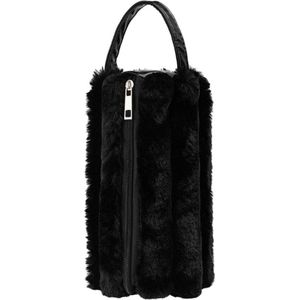 Glow En Go Make Up Bag - Draagbare Make Up Tas - Teddy Make Up Zak - fluffy pennen zak