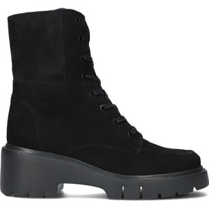 Unisa Jefis Veterboots - Laarzen Met Veters - Dames - Zwart - Maat 41