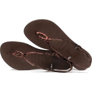 Havaianas Luna Premium Ii Dames Slippers - Donkerbruin - Maat 35/36