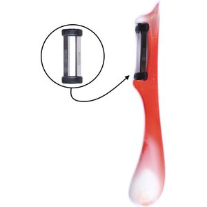 Solingen Dunschiller Star - Dubbel Mes - 19 cm - Bi-Color - Wit met Rood
