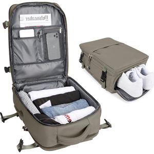 Bastix - Handbagage voor Ryanair 40 × 20 × 25 cm onderseat-handbagage, wandelrugzak voor dames, reisrugzak, tas, casual dagback 14 inch laptopvak voor school
