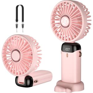 Equivera Handventilator - Mini Ventilator - Hand Ventilator - Hanventilator Oplaadbaar - Draabare Ventilator