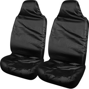 2 stuks stoelbeschermers voor autostoelen, stoelbekleding auto voorstoelen universele waterdichte Oxford-stof auto voorstoelbeschermer, voor de meeste auto's, bestelwagens en vrachtwagens