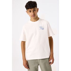 GARCIA Jongens Chest print T-shirt Wit Korte mouw