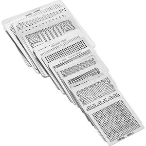 33 stuks universeel hoge precisie BGA reballing sjablonen - set van stalen sjablonen voor CPU-reparatie .