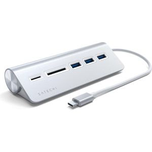 Satechi TYPE-C Aluminum USB Hub & Card Reader Silver