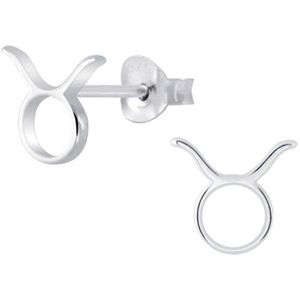 Zilver oorsteker sterrenbeeld stier | zodiac sign capricorn | oorbellen dames zilver | zilverana | Sterling 925 Silver