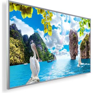 Infrarood Verwarmingspaneel 600W met fotomotief en Smart Thermostaat (5 jaar Garantie) - Flamengo en Delphine 53