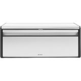 Brabantia Broodtrommel - met Klepdeksel - Matt Steel Fingerprint Proof / Matt Black