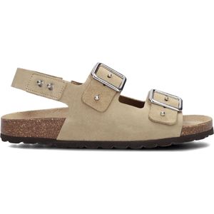 Lina Locchi Sue Bio Sandaal 2 Gesp Slippers Dames - Beige - Maat 42