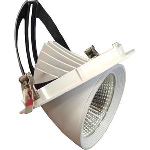 Ronde LED-spot verzonken verstelbaar WIT 40W - Warm wit licht - Overig - Wit - Wit Chaud 2300K - 3500K - SILUMEN