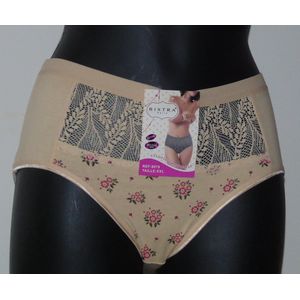 Hoge Taille Dames Slips – Comfort & Elegantie in Één - Katoen - kant en bloemen - 95% katoen