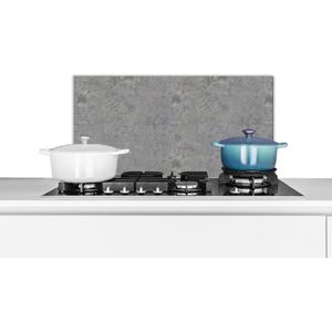 Spatscherm keuken 60x30 cm - Kookplaat achterwand Beton - Industrieel - Patronen - Muurbeschermer - Spatwand fornuis - Hoogwaardig aluminium