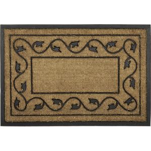 Kokos Deurmat voor Binnen en Buiten Antislip Rechthoekig - 90 x 60 cm - Natuurlijk Kokosmat
