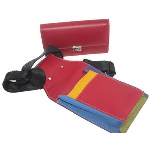 Koopmansbeurs met Holster multicolor rood