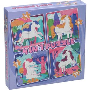 Legpuzzel 4in1 Eenhoorn, 12st.