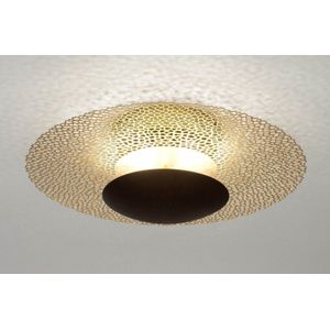 Lumidora Plafondlamp 73526 - Plafonniere - NEVIS - Ingebouwd LED - 18.0 Watt - 1170 Lumen - 2700 Kelvin - Goud - Brons - Messing - Metaal - Met dimmer - ⌀ 45 cm