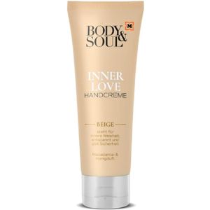 Body&Soul Handcrème - Inner Love | 1x70ml - Macadamia en Honing | Beige - Staat voor innerlijke wijsheid, ontspant en geeft geborgenheid