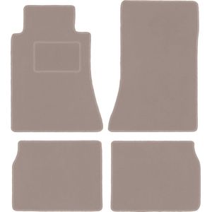 Beige veloursmatten voor: Mercedes E W124 sedan, stationwagen (1984-1997)