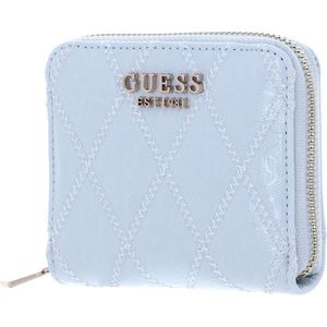 GUESS Portemonnee Adi SLG Zip Around Wallet Sky Blue Lichtblauw
