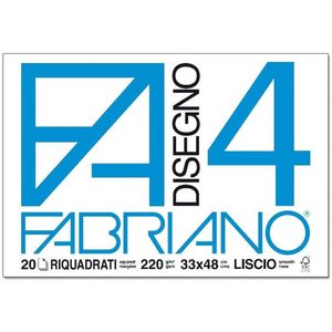 Fabriano 8001348161509 millimeterpapier 220 g/m² 20 vel