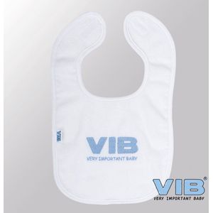 VIB® - Slabbetje Luxe velours - VIB Blue - Babykleertjes - Baby cadeau
