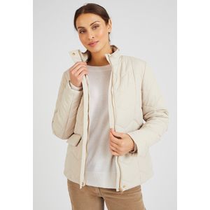 Damart - Kort gewatteerd jack - Dames - Beige - 54-56 (XXL)