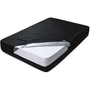 Matras beschermhoes 180x200cm (max. dikte 25cm) - Mastrashoes verhuizen - Matras opberghoes - Matrashoes met rits - Plastic - Zwart - Kingsize