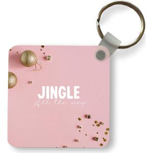 Sleutelhanger - Uitdeelcadeautjes - Winter - Kerstballen - Goud - Plastic - Kerst - Cadeau - Kerstcadeau voor mannen en voor vrouwen