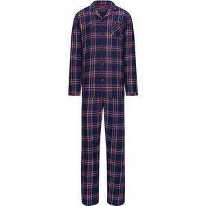 Pastunette for Men - Pyjama set Jim - Blauw Geruit - Flanel - Katoen - Maat S