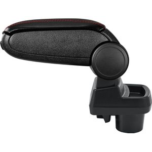 Armsteun voor Opel Corsa F vanaf 2019 kunstleer zwart met rood stiksel pro.tec