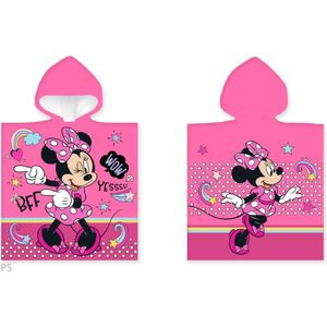 Minnie Mouse Poncho 55x110cm Katoen Badlaken