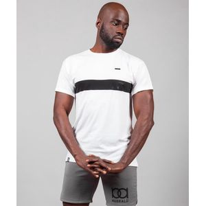 Marrald Phantom Sportshirt Wit XL - heren fitness crossfiets shirt tanktop performance