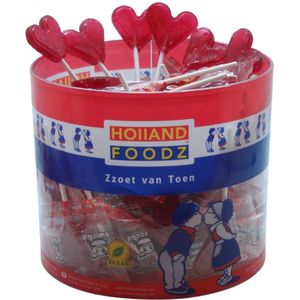 Hart lolly silo 75 stuksx 8 gram- Holland Foodz